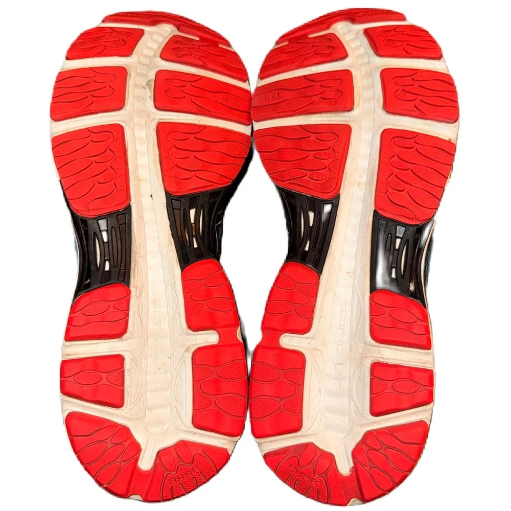 Asics Gel Cumulus 18 Men Running Shoes Size 12 Turquoise Blue New Insoles EUC - Picture 7 of 8